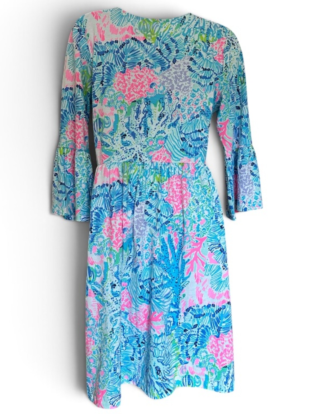 Lilly Pulitzer Jannie Cotton V-Neck Dress – Lima Peru Print NWT Size XS - Picture 6 of 7